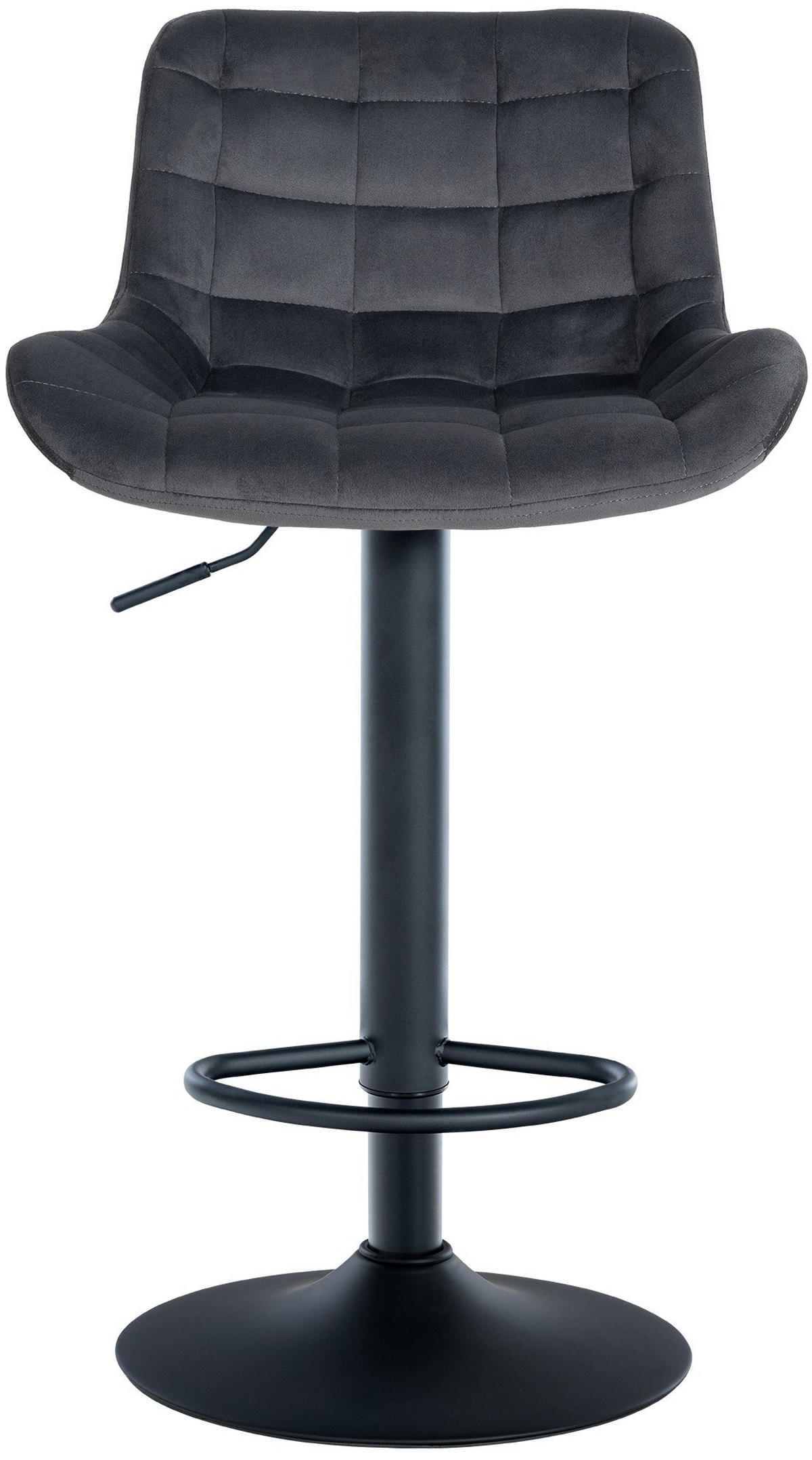 BARHOCKER Tover 81-105x48x54 cm dunkelgrau - Dunkelgrau, Metall (48/81/54cm) - furnicato