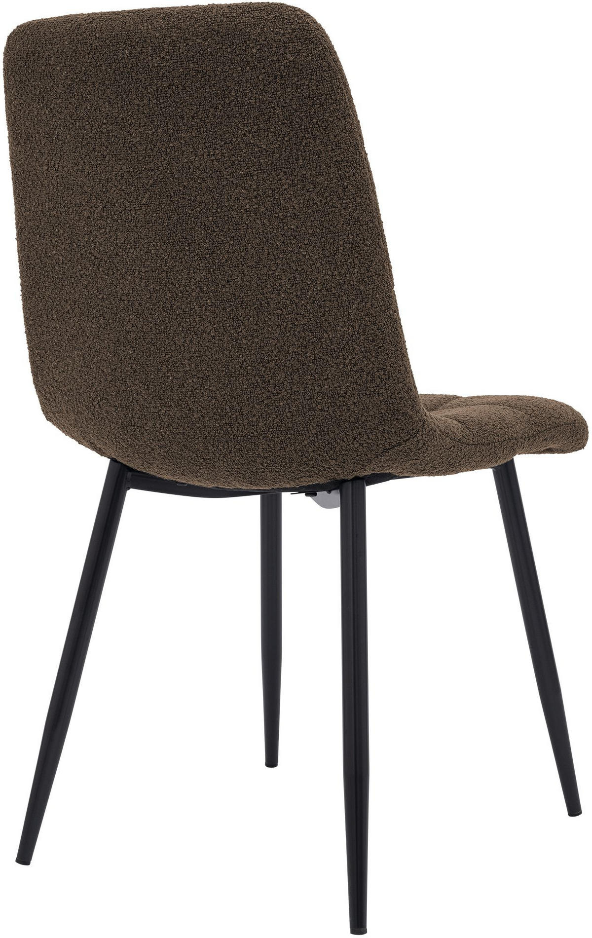 ESSZIMMERSTUHL Stoff Braun - Schwarz/Braun, Textil/Metall (45/84/55cm) - CLP