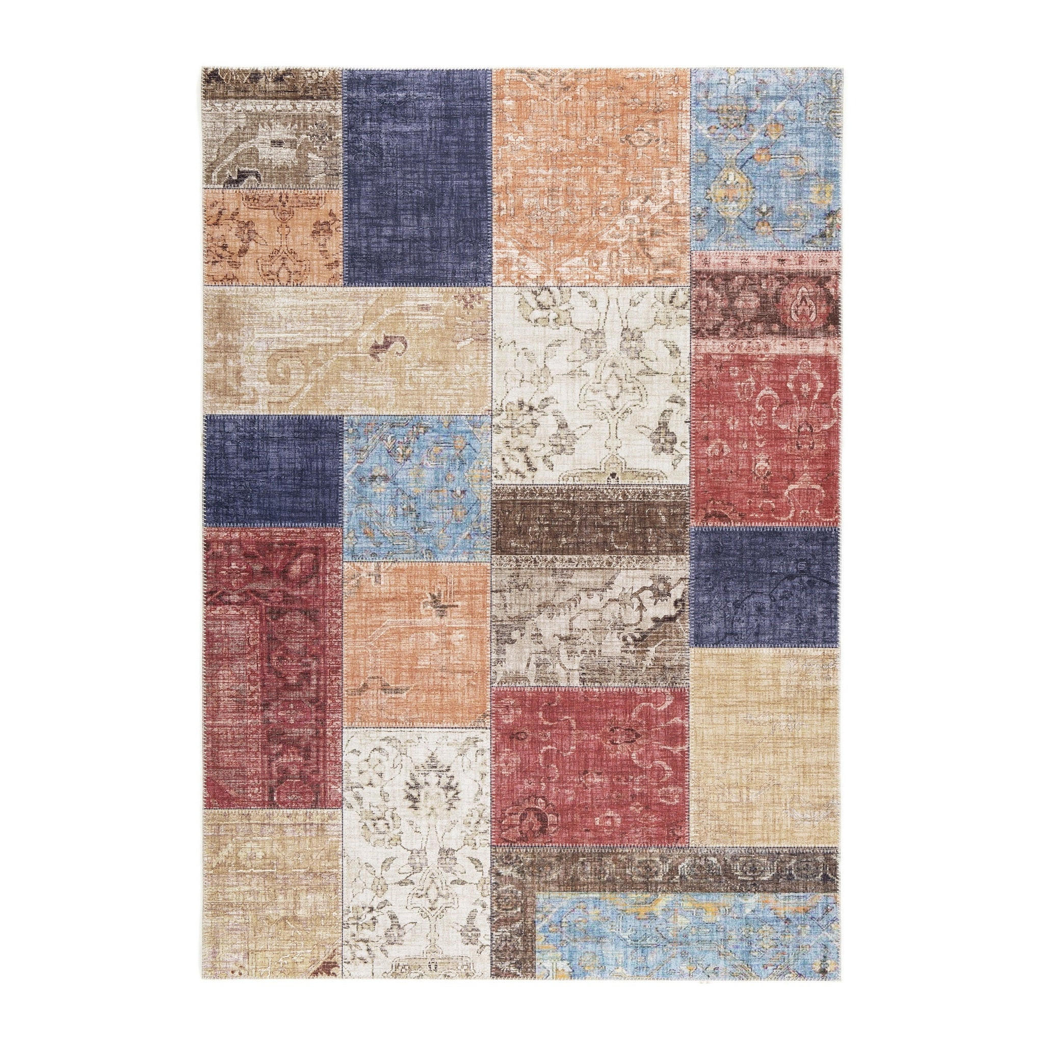 TEPPICH mit englischer Nahtverarbeitung mehrfarbig - Multicolor, Textil (120/170cm) - AFK Living