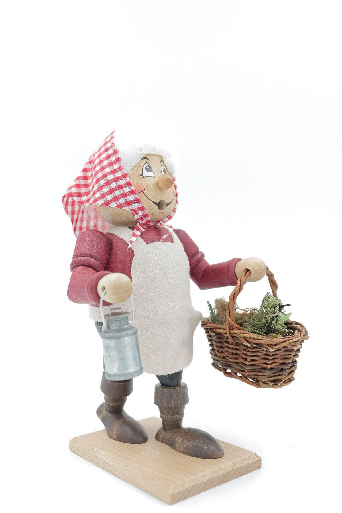 RAUCHFIGUR Wichtel Kräuterfrau 23 cm - Multicolor, Holz (11/22/0.1cm)