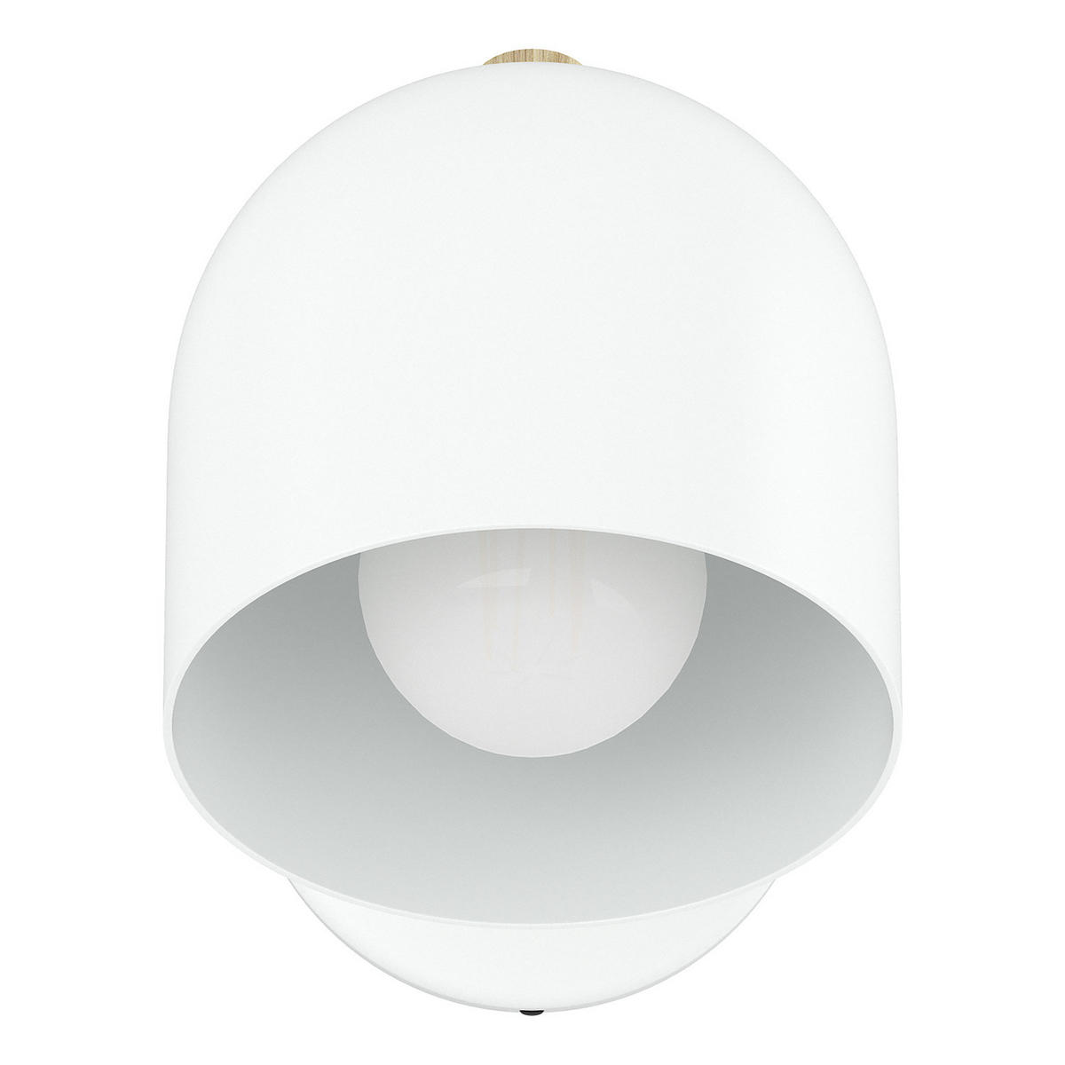 AKKU-WANDLEUCHTE - 3-Stufen-Dimmer - inkl. Fernbedienung - Weiß, Metall (12/15/25cm) - home24