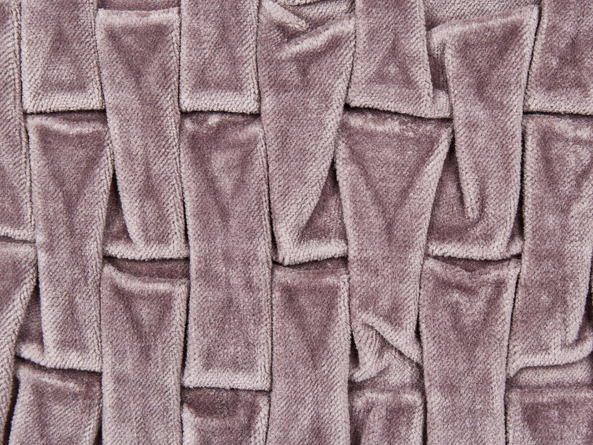 DEKOKISSEN Violett 45/45 cm Chirita - Violett, Textil (45/45/5cm) - Beliani