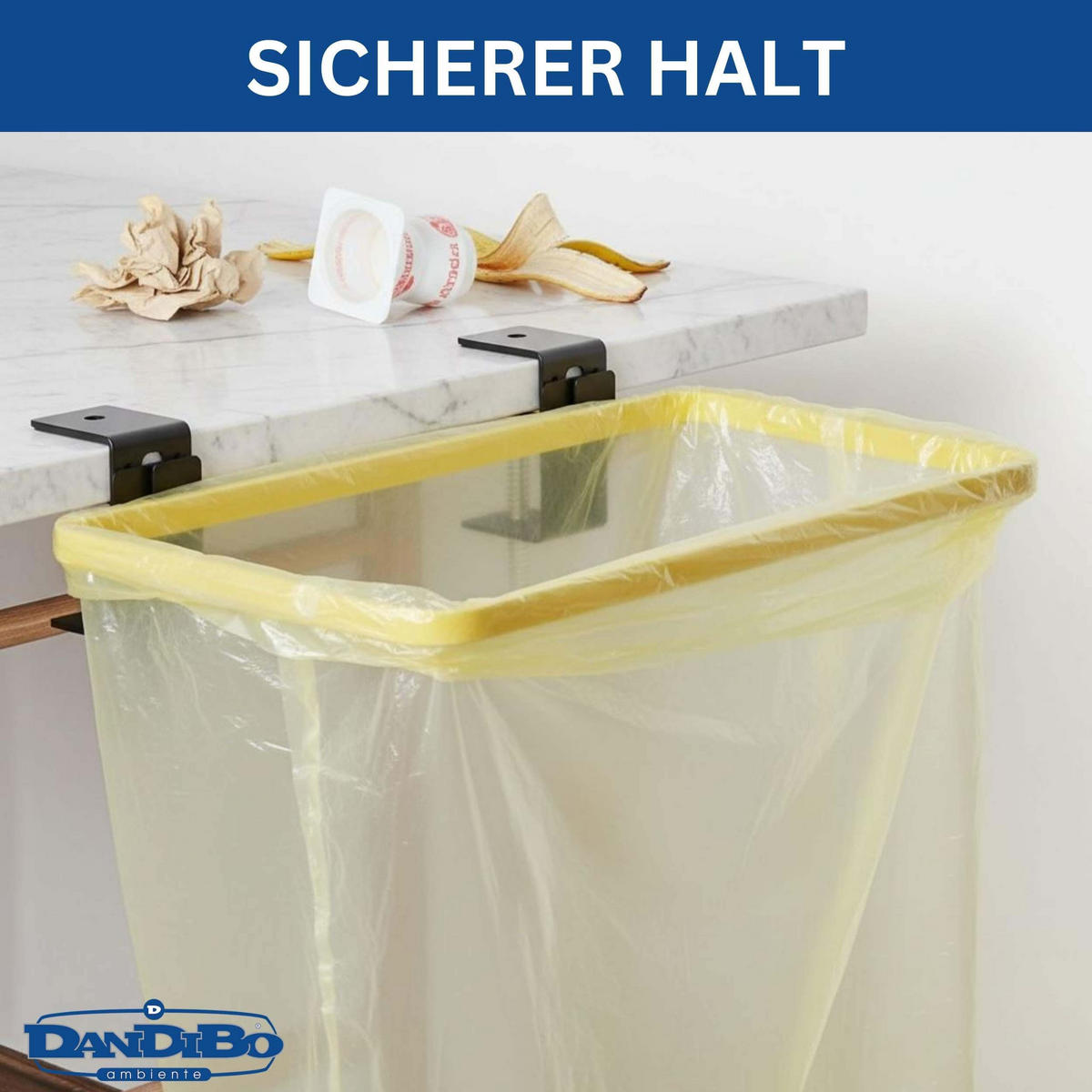 PFANDFLASCHEN Sammelbehälter Behälter Flaschensammler Müllsackhalter Pfandbehälter - Schwarz, Metall (23/7/31cm) - DanDiBo