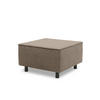 GARTENLOUNGE-HOCKER Brandie 73x43x73 mit Outdoorbezug in braun - Braun, Kunststoff (73/43/73cm) - 58aufmkessel