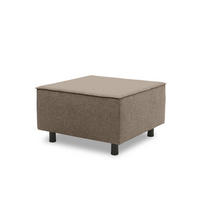 GARTENLOUNGE-HOCKER Brandie 73x43x73 mit Outdoorbezug in braun - Braun, Kunststoff (73/43/73cm) - 58aufmkessel