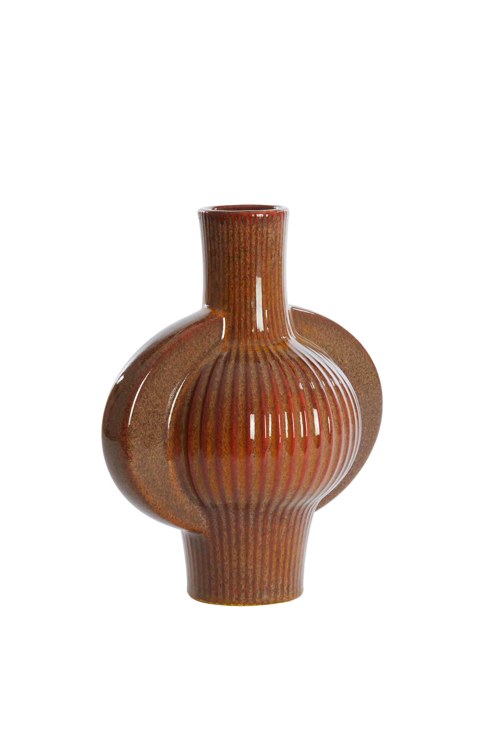 VASE Melnik Braun Ø27,5/31 cm - Braun, Keramik (31cm) - Light & Living