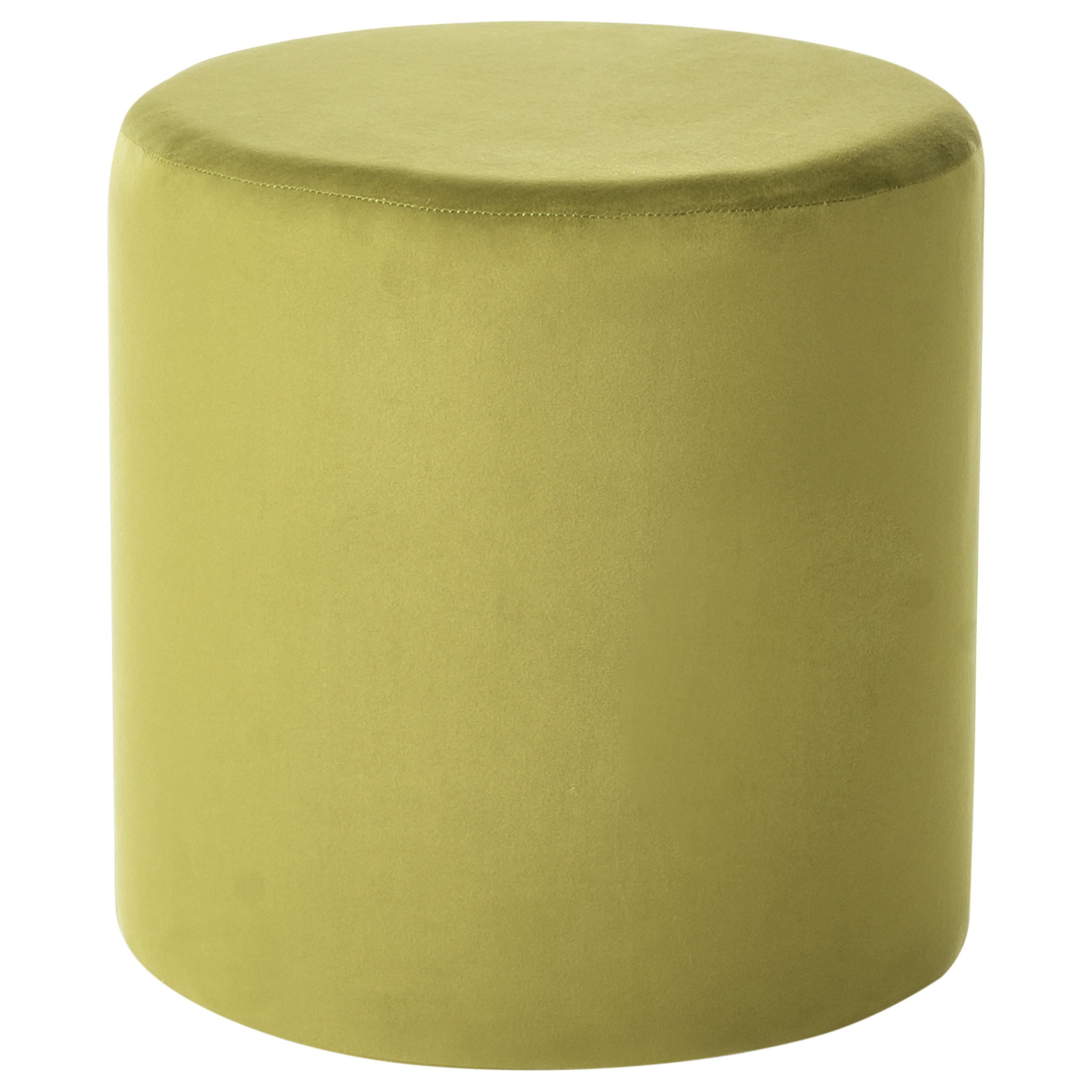 POUF Olivgrün Lovett - Grün, Textil (47/46/47cm) - Beliani