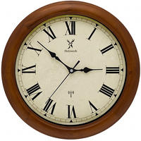WANDUHR Holz Designer VELBURG (FUNK) Loft Wand Uhr, braun - Braun, Glas/Holz (35/35/5.5cm) - Holzwerk