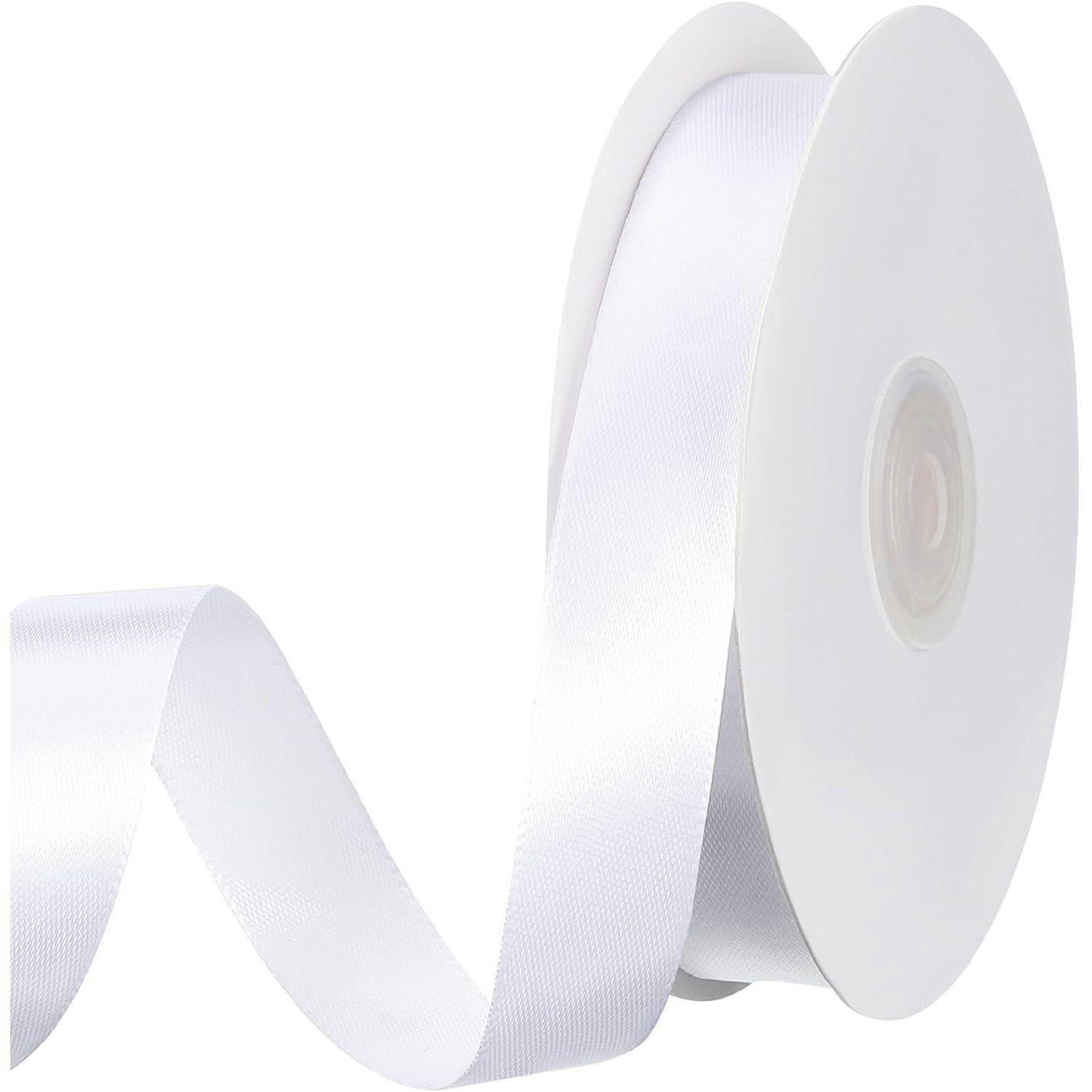 DEKOBAND 50 m Weiss 20 mm Satinband - Weiß, Textil (2/0.1/5000cm)