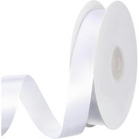 DEKOBAND 50 m Weiss 20 mm Satinband - Weiß, Textil (2/0.1/5000cm)