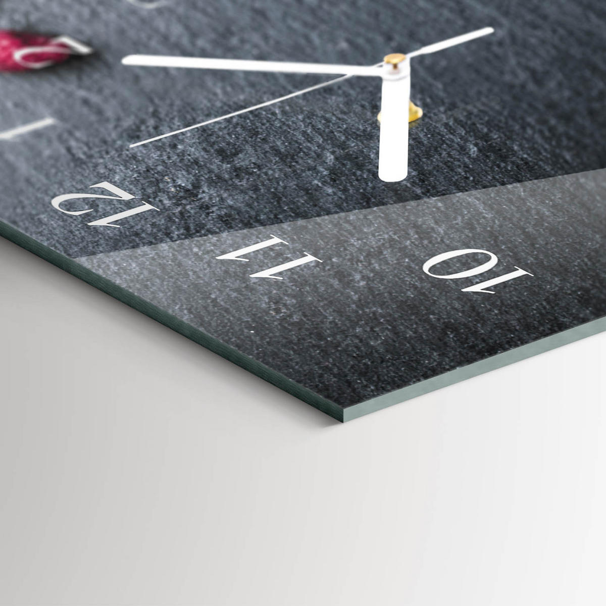WANDUHR 60x30 cm - Waldweg - Grün, Glas (60/30/0.4cm) - TULUP