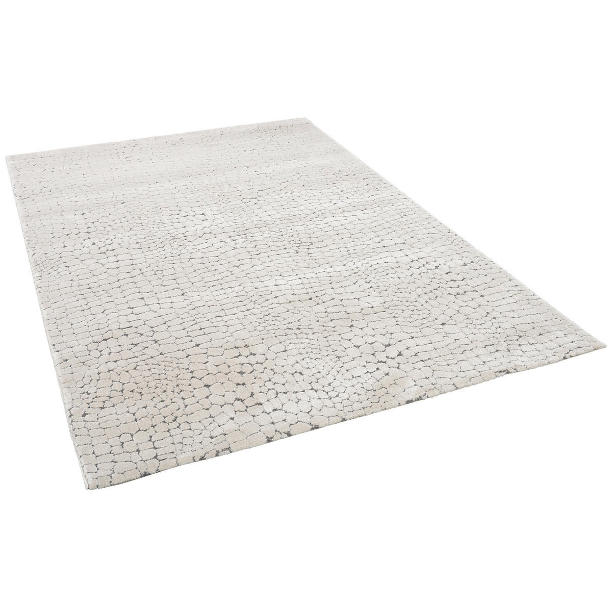 VENEZIA LUXUS DESIGNER TEPPICH STEINOPTIK - Grau, Textil (160/230cm) - Pergamon
