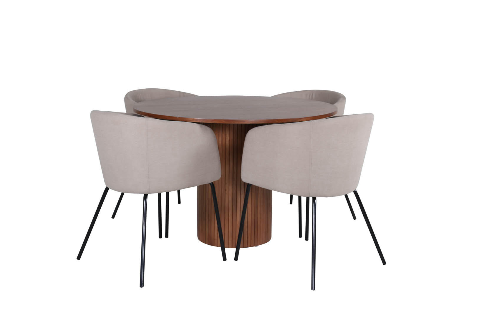 TISCHGRUPPE Braun - Braun, Holzwerkstoff (110/74/110cm) - ebuy24