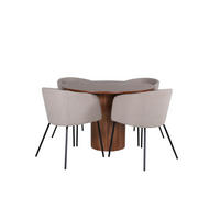 TISCHGRUPPE Braun - Braun, Holzwerkstoff (110/74/110cm) - ebuy24