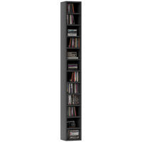 CD-REGAL DE-14508 12 Fächer, schmal und hoch Schwarz - Schwarz, Holzwerkstoff (20/175/21cm) - ComfortXL