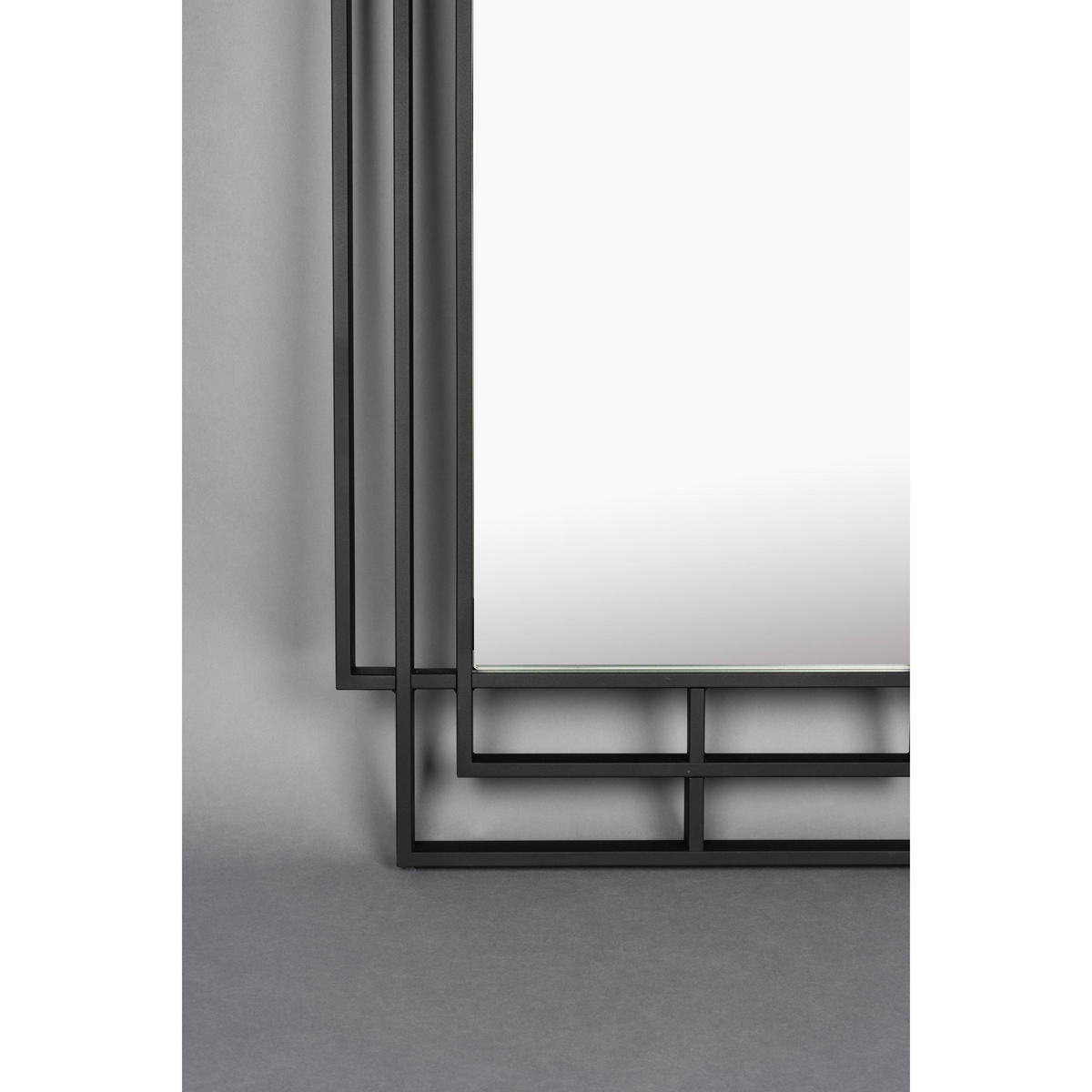 STANDSPIEGEL Ramsey - Schwarz, Metall (60/170/4cm) - Dutchbone