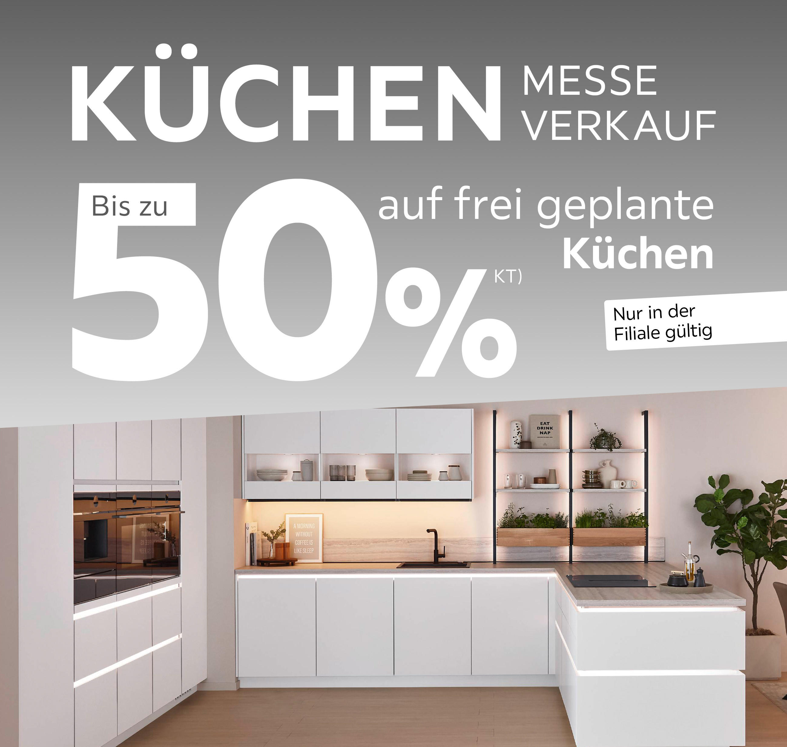 Küchen Messeverkauf bis zu 50% auf frei geplante Küchen