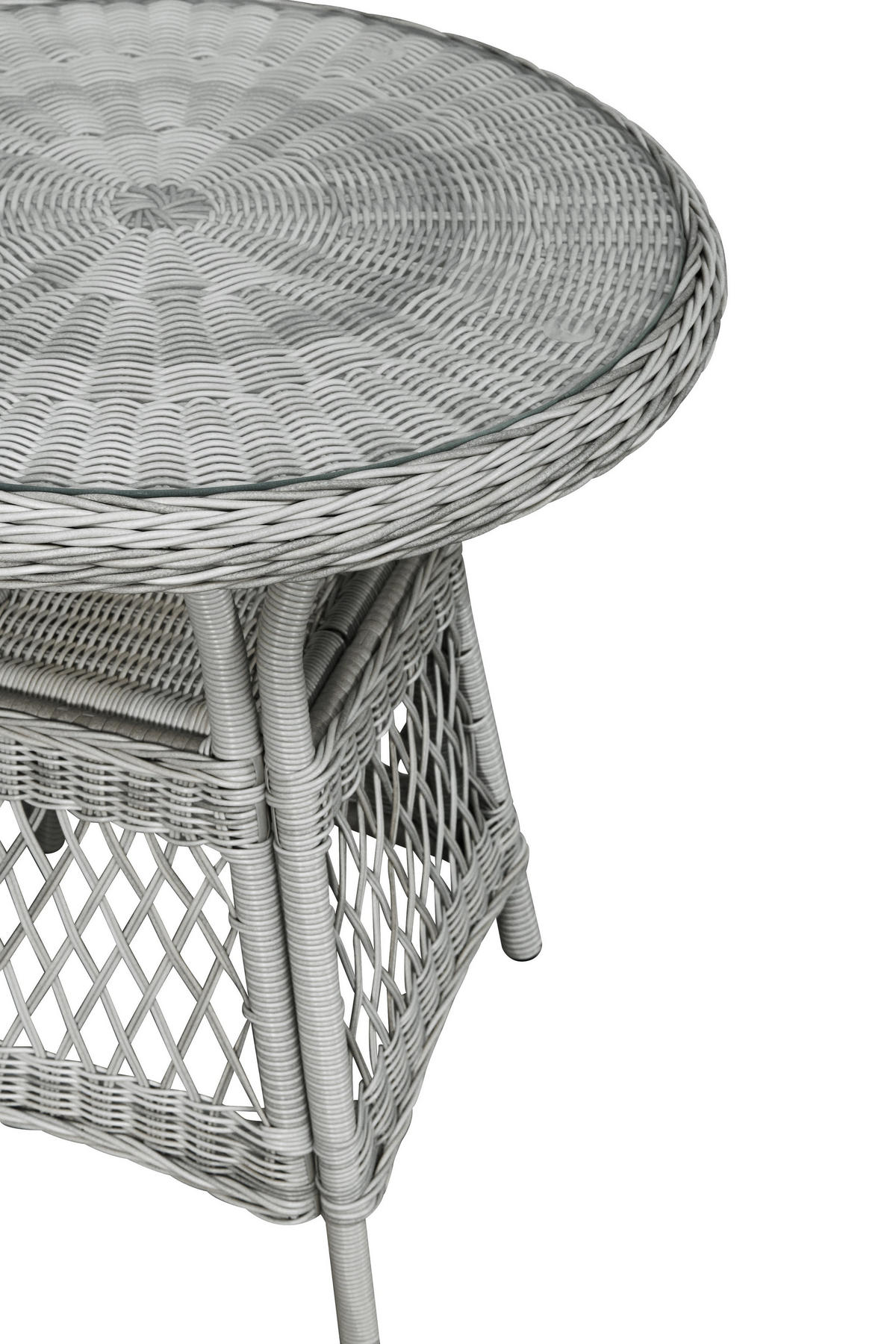 CAFÉTISCH, Hvalo, Sandfarben, Rattan, 69 x 69 x 73 cm - Sandfarben, Naturmaterialien (69/69/73cm) - ebuy24