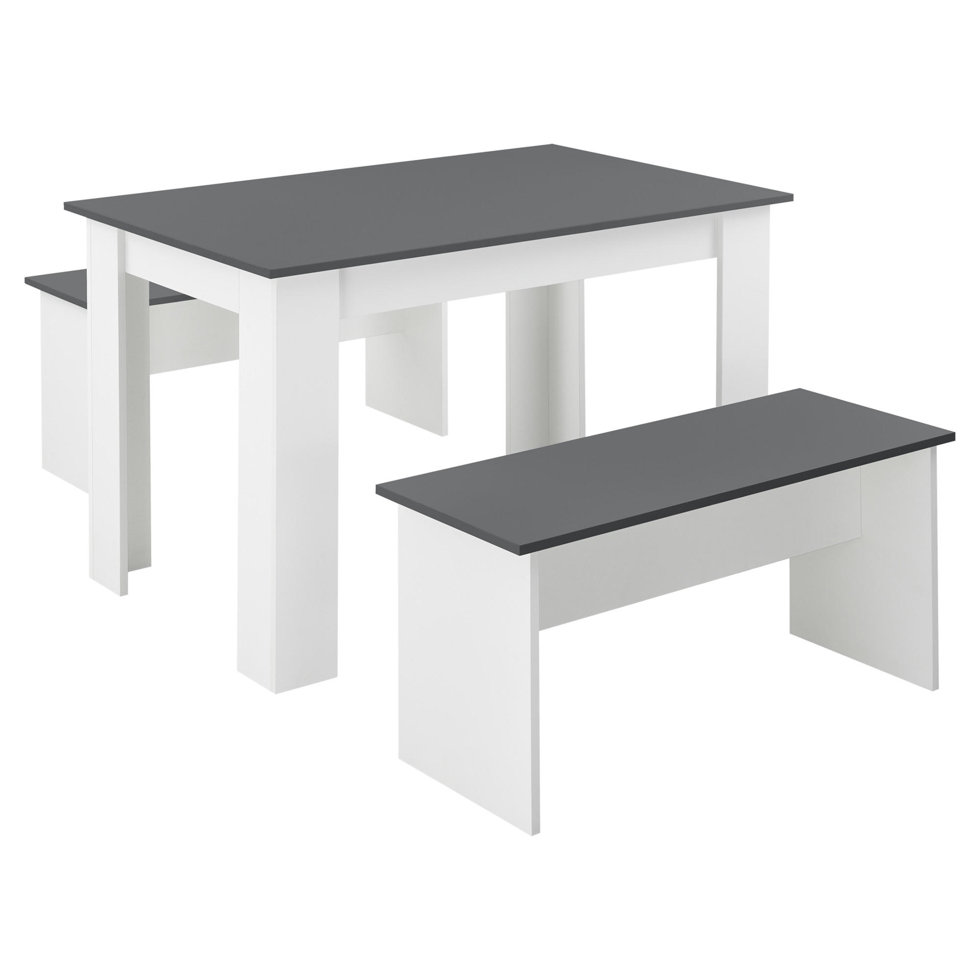 TISCHGRUPPE Hokksund - Multicolor, Holzwerkstoff (110/73/70cm) - [en.casa]