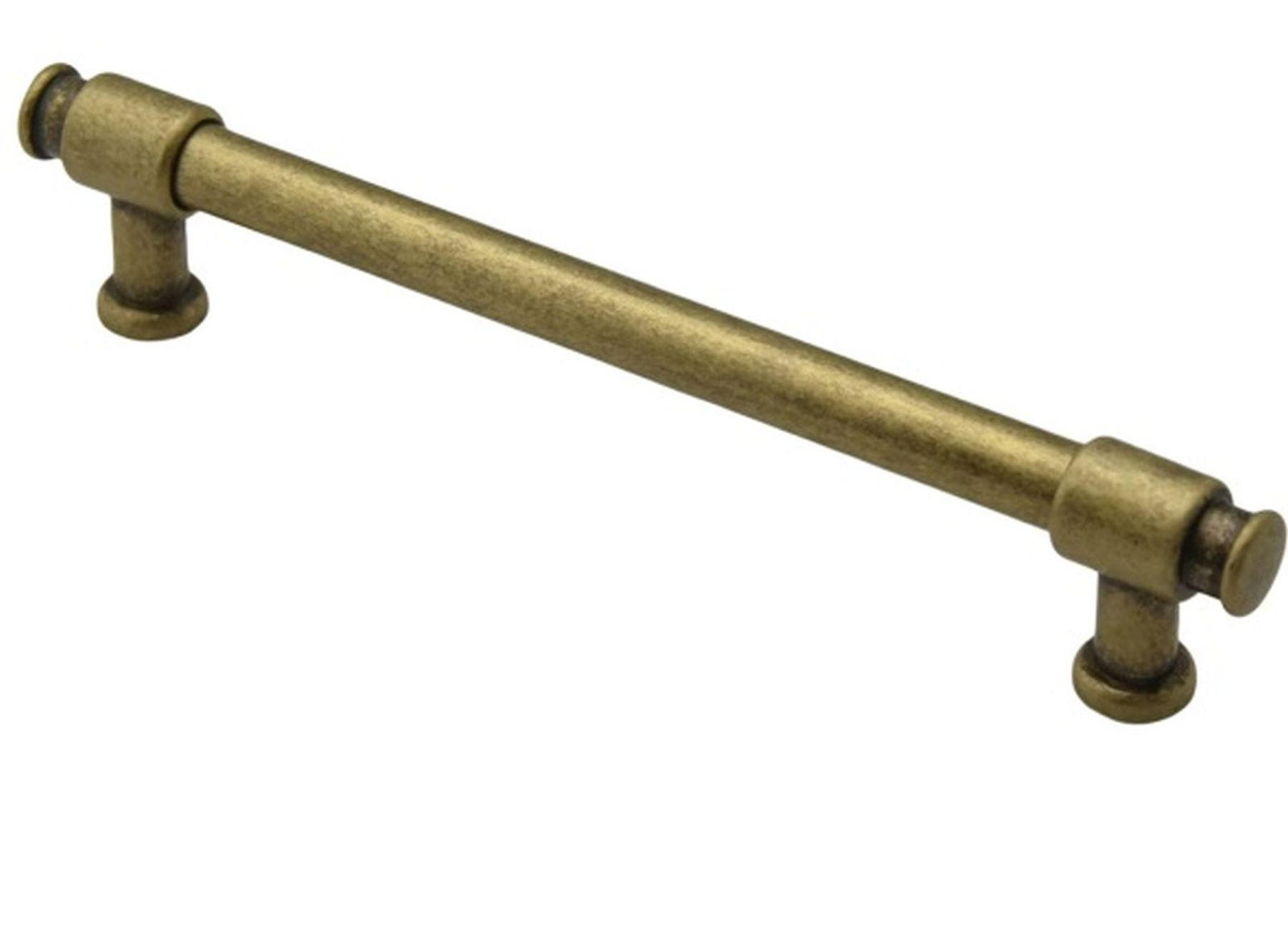 MÖBELGRIFF BA 192mm Altmessing Messing brüniert Vintage mit 2 Schrauben - Messingfarben, Metall (1.2/2.9/22.2cm) - Livingpoint24