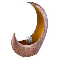 LED AUSSENLEUCHTE Messing Feuereffekt - Messingfarben, Glas (37.5/13.5/45cm) - Globo Lighting