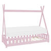 KINDERBETT Tipi mit Matratze 80x160 cm Rosa - Pink, Holz (80/160cm) - ML-DESIGN