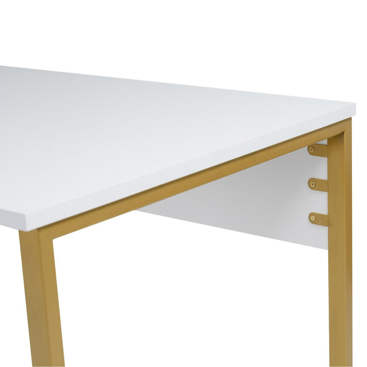 DOPPELSCHREIBTISCH - twin 240/60/74 cm - Weiß, Holzwerkstoff (240/60/74cm) - Calicosy