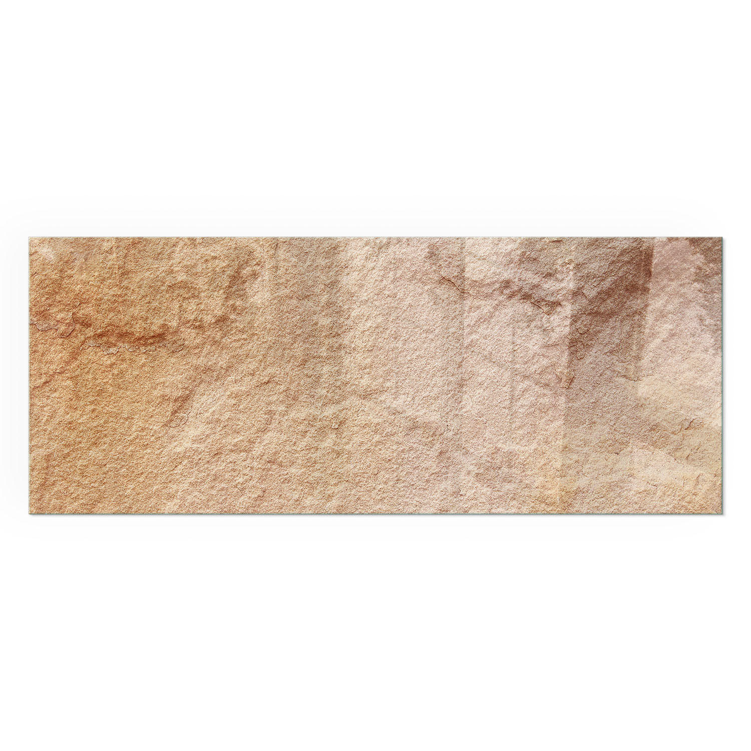 GLASPLATTE für Kamin 125x50 cm - Beige, Glas (125/50/0.4cm) - TULUP