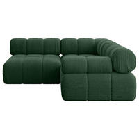 ECKSOFA modulares Sofa Mende-L1 - 190x190x70 cm Grün Cord - Grün, Holzwerkstoff/Textil (190/190cm) - ALTDECOR