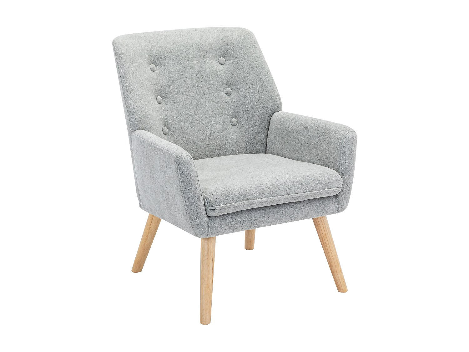 SESSEL - Stoff - Wassergrün - SERINO - Grau, Textil (68/79/65cm) - Vente-Unique