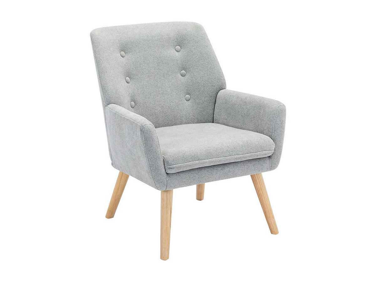 SESSEL - Stoff - Wassergrün - SERINO - Grau, Textil (65/79/68cm) - Vente-Unique