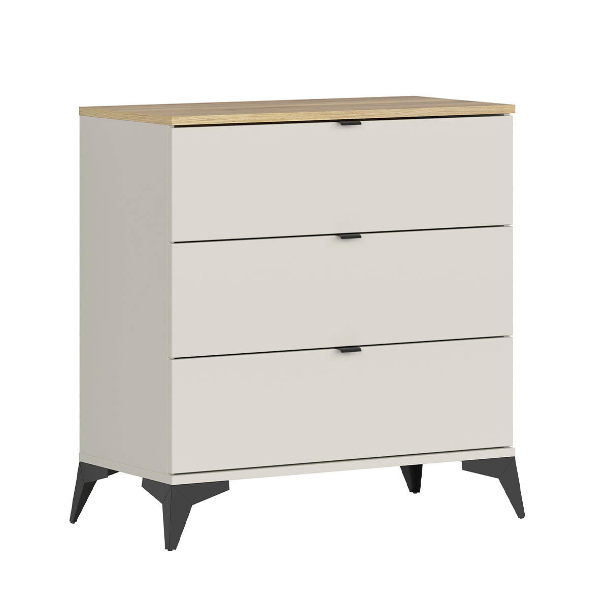 KOMODA Naya Kašmir - bež, drvni materijal (85/90/41cm) - Petits-meubles