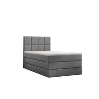 BOXBETT Olaf Premium 120x200 Grau - Grau, Textil/Metall (120/200cm) - VLR BEDS