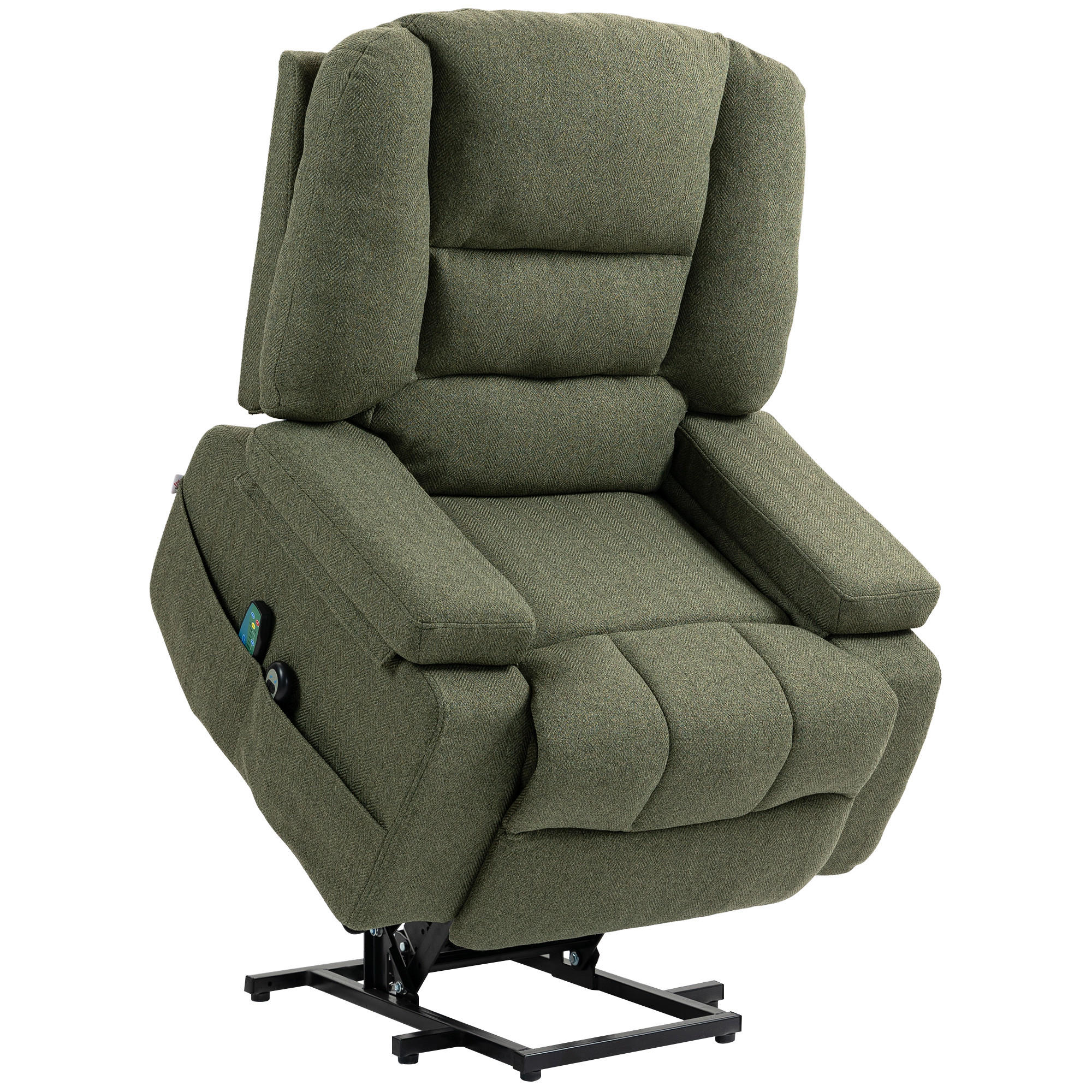 MASSAGESESSEL DE-15406 elektrisch mit Massage und Heizung Grün - Grün, Metall (90/102/97cm) - ComfortXL