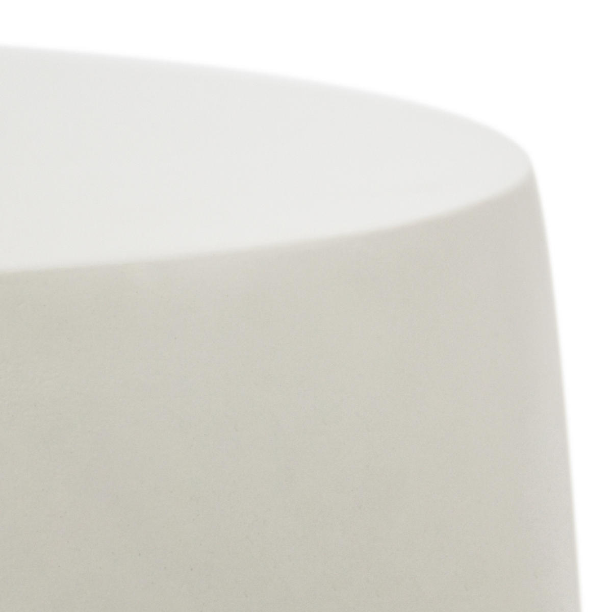 BEISTELLTISCH IKARIA Betonoptik 48 x 48 x 50 cm - Creme, Naturmaterialien (48/48/51cm) - Elementi