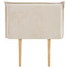 KOPFTEIL DELMO 90X190 CM - Creme, Textil (91/99/7cm) - IDIMEX