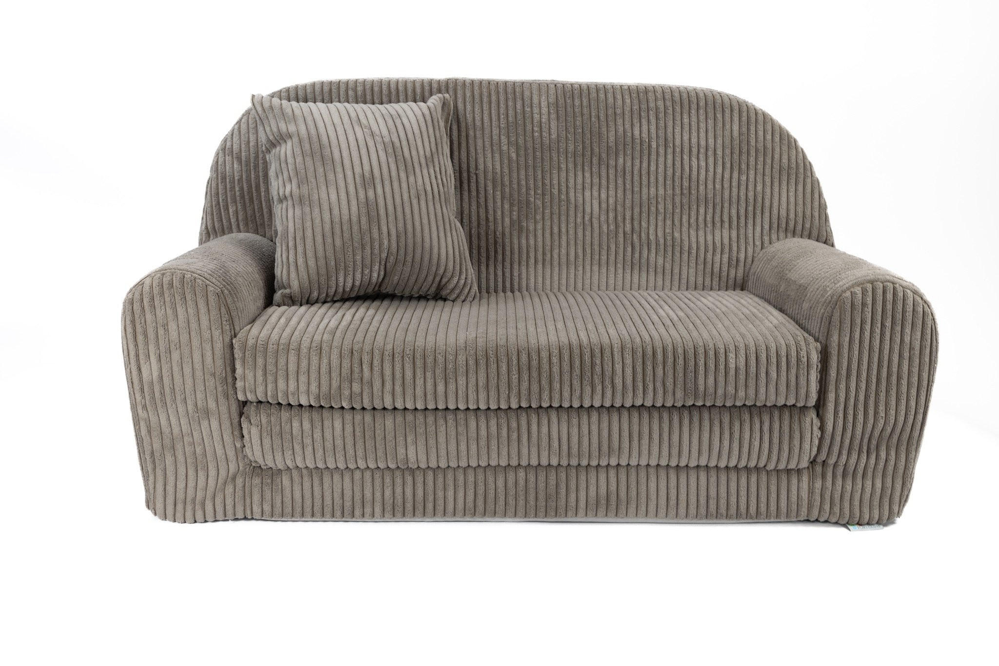 KINDERSOFA MINI aus Kuschel-Cord in Braun - Braun, Textil (78/45/40cm) - Fortisline