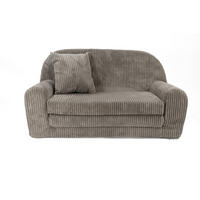 KINDERSOFA MINI aus Kuschel-Cord in Braun - Braun, Textil (78/45/40cm) - Fortisline