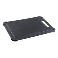 SCHNEIDEBRETT Peet 0,8/30/20,5 cm - Schwarz, Kunststoff (30/0.8cm) - Wenko