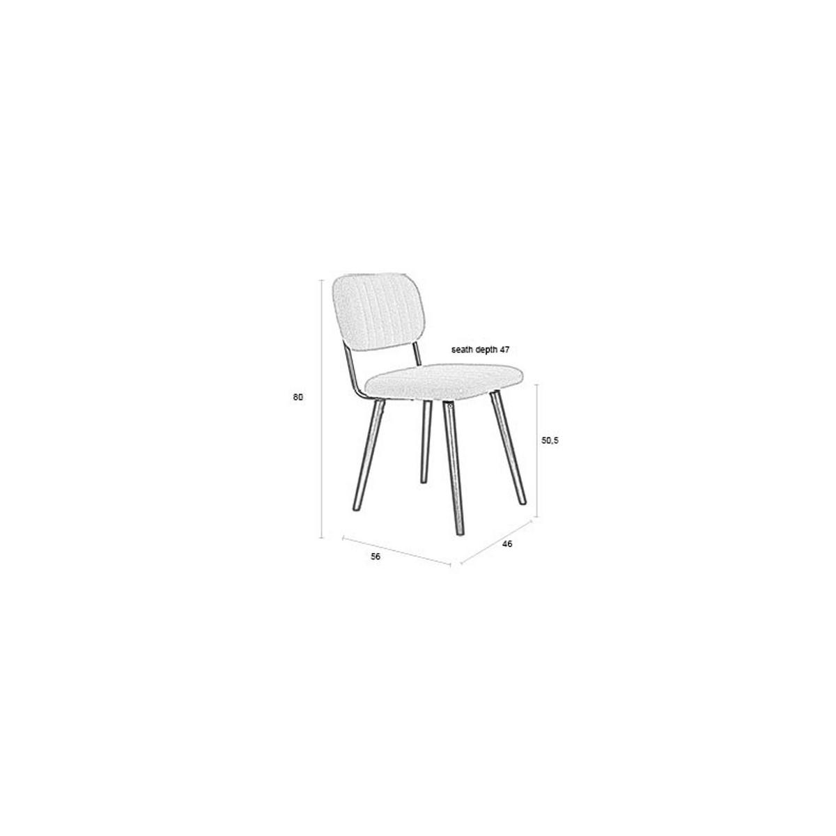 ESSZIMMERSTUHL Jake Esstischstuhl Bouclé Off-White / Weiß - Weiß, Holz (46/80/56cm) - Housecraft Living