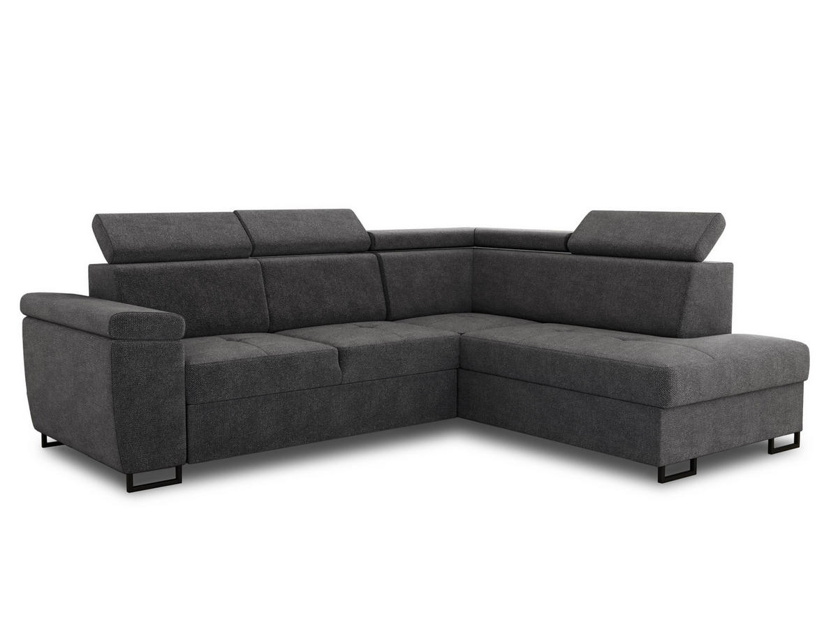 ECKSOFA Natan, Seite: Rechts - Grau, Holz/Textil (265/205cm) - Sofnet