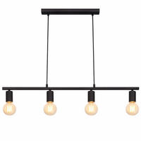 HÄNGELEUCHTE Metall Schwarz MARTHA - Schwarz, Metall (80/5.2/120cm) - Globo Lighting