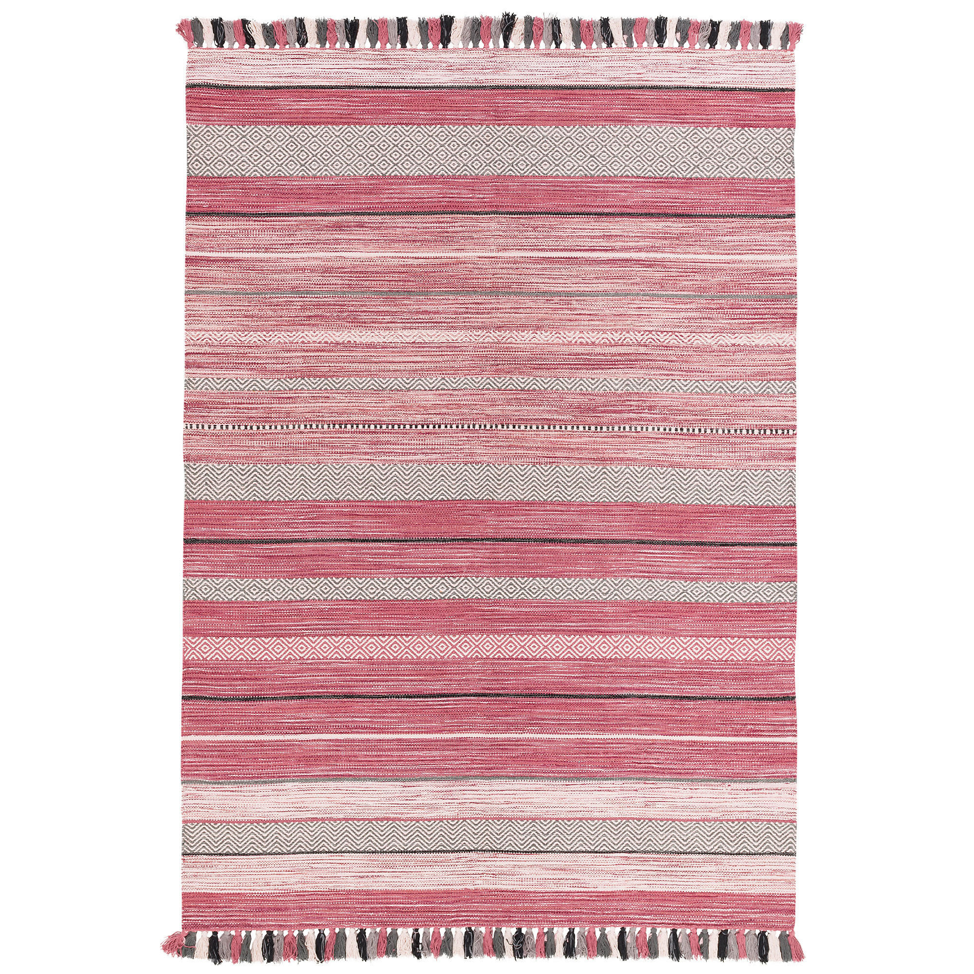 NATUR TEPPICH KELIM KALLEEN - Rosa, Textil (70/140cm) - Pergamon
