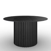 COUCHTISCH Zelia Schwarz MDF rund - Schwarz, Holz (80/80/45cm) - Bessagi Home