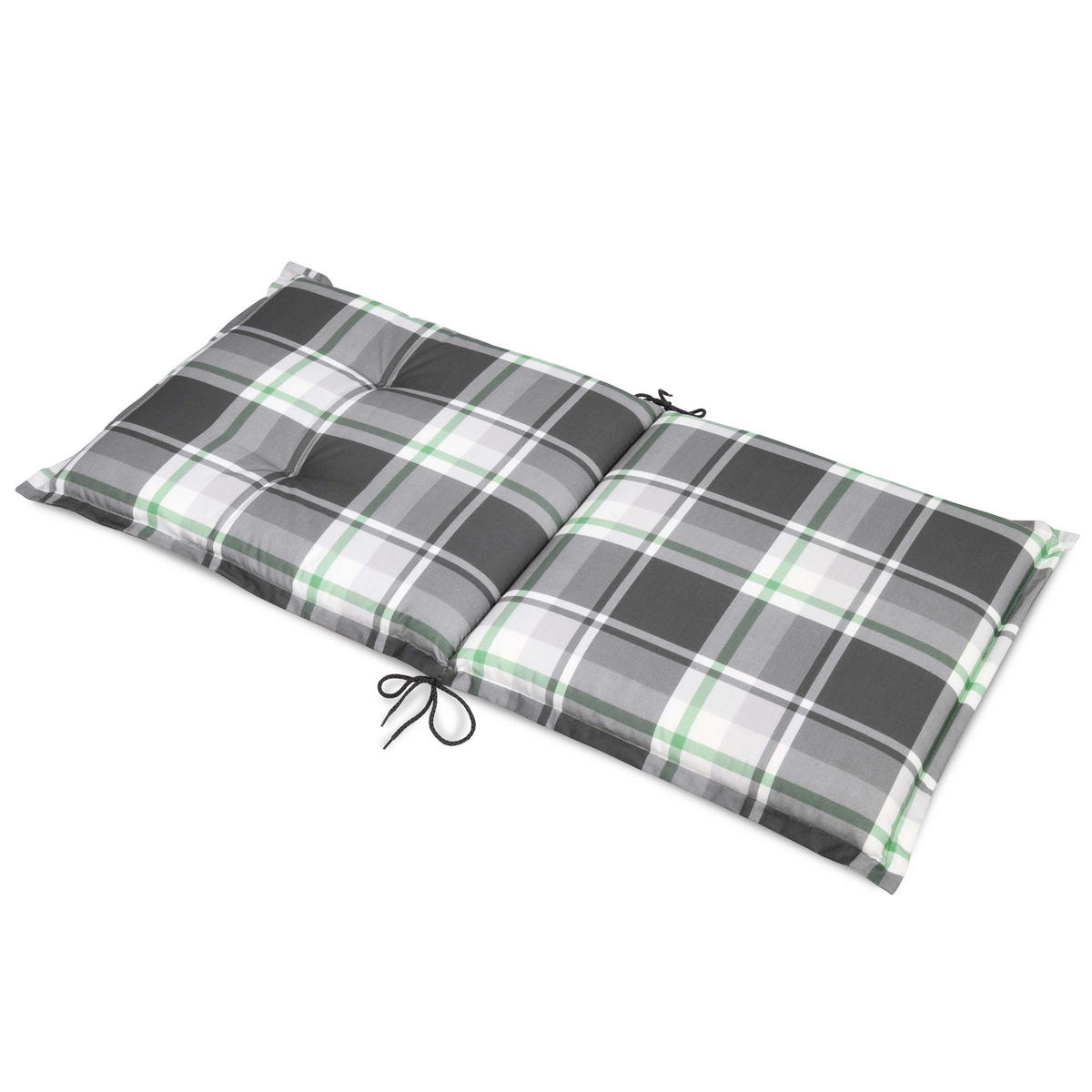 NIEDERLEHNERAUFLAGE Sunny BK 100/50/6cm Mintgrün-Kariert 4tlg - Mintgrün, Textil (50/6/100cm) - Beautissu 