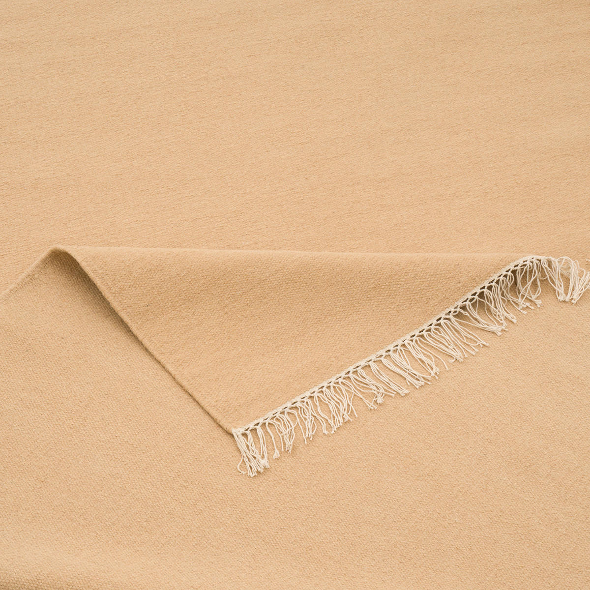 WOLLE NATUR TEPPICH KELIM MILA - Beige, Textil (140/200cm) - Pergamon
