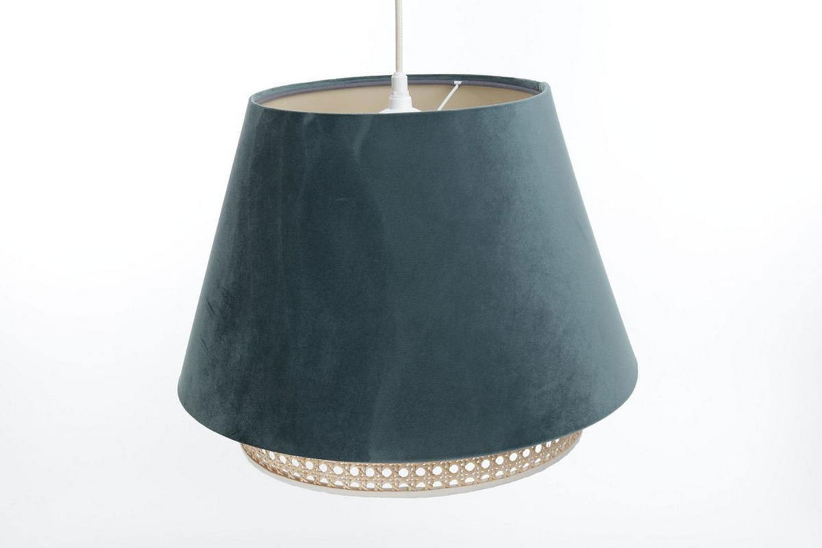 HÄNGELEUCHTE Türkis 40/25 cm - Türkis, Kunststoff (40/1.3/25cm) - ONZENO