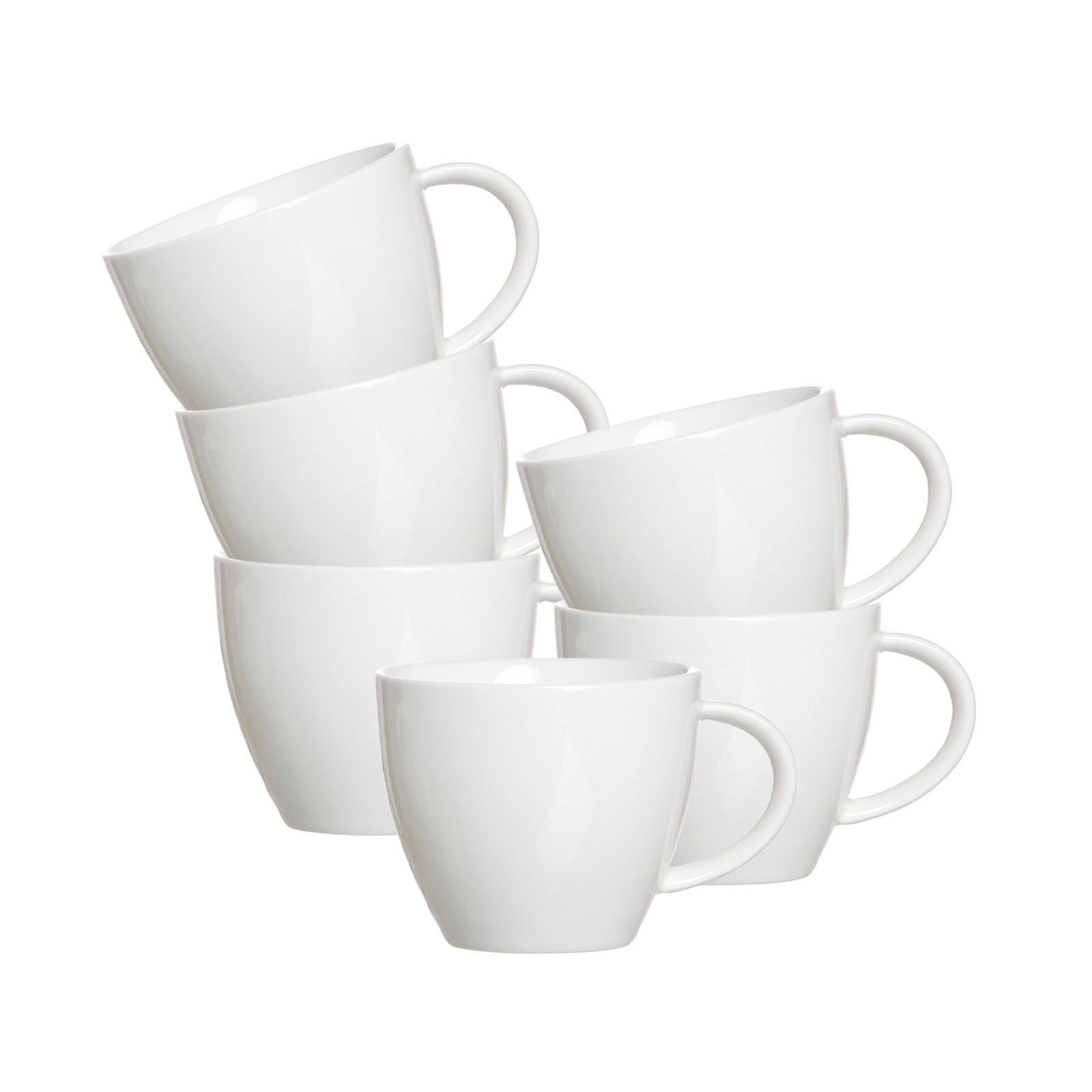 KAFFEEOBERE Melodie weiß 190 ml 6er Set - Weiß, Keramik (0.19L) - Ritzenhoff Breker