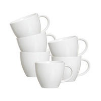 KAFFEEOBERE Melodie weiß 190 ml 6er Set - Weiß, Keramik (0.19L) - Ritzenhoff Breker