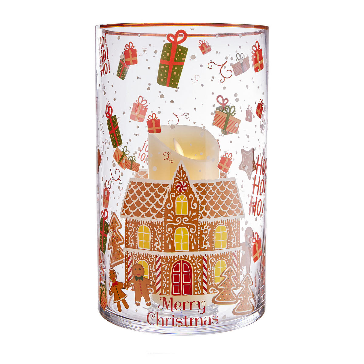 WINDLICHT Christmas Delight - Multicolor, Glas (18/29/18cm) - Butlers